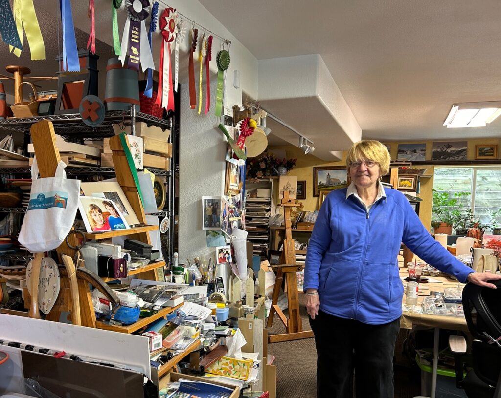 Diane Edwards in her studio