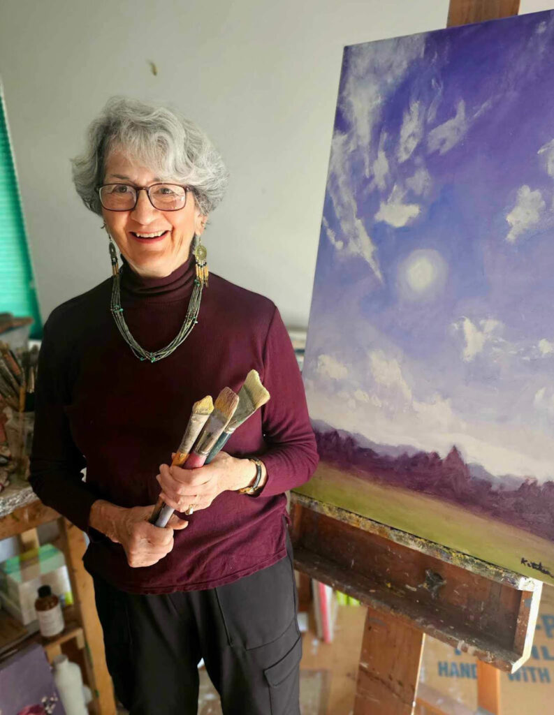 Carole Katchen in her studio